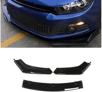 Lèvre de Pare-Chocs Avant pour VW Scirocco R 2009-2012 2013 2014 2015,Spoiler Avant Voiture Séparateur Diffuseur Becquet Pare-Chocs Kit Haute Résistance Protection,A/Black