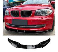 Lèvre de Pare-Chocs de Spoiler Avant pour BMW 1 Series E81 E82 E87 E88 LCI 2008-2011, Accessoires de Garniture extérieure du kit de Corps de Lame de séparateur inférieur,Glossy Black