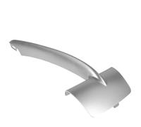 lèvre de Protection lèvre de carrosserie Moulure de Garniture de calandre de Pare-Chocs Avant 51117303113 51117303114 pour BMW X5 F15 35i 35ix 35dx 40ex 2014-2017 Gauche Droite(Matte Silver Left)