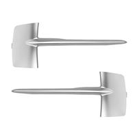 lèvre de Protection lèvre de carrosserie Moulure de Garniture de calandre de Pare-Chocs Avant 51117303113 51117303114 pour BMW X5 F15 35i 35ix 35dx 40ex 2014-2017 Gauche Droite(1pair Matte Silver)