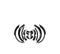 Lèvre De Sourcils De Roue Pour Tesla Pour Model Y 2021+ ABS Voiture Ailes Élargisseurs Sourcils Large Corps Passages Roue Kits Carrosserie(Abs Gloss Black)