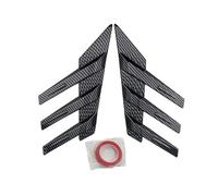lèvre de Spoiler Accessoire arrière de Voiture, becquet latéral, Garniture de séparateur, persienne Triangulaire, Pare-Soleil de fenêtre, Pare-Brise(Pairs Carbon)