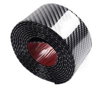 lèvre de Spoiler Autocollants de seuil de portière de Pare-Chocs de Voiture, Bande autocollante de Protection en Vinyle en Fibre de Carbone, Film Anti-Rayures lèvre d'impact(5cm 1m 1pc)