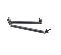lèvre de Spoiler Barres de séparation universelles en Acier, 2 pièces, 45/75/100/150/200mm, Barres de séparation pour Pare-Chocs lèvre de Protection(2Pcs 75mm Black)
