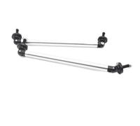 lèvre de Spoiler Barres de séparation universelles en Acier, 2 pièces, 45/75/100/150/200mm, Barres de séparation pour Pare-Chocs lèvre de Protection(2Pcs 75mm White)