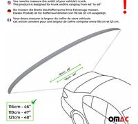 Lèvre de spoiler de coffre Aileron arrière peint en blanc 1 pièce flexible