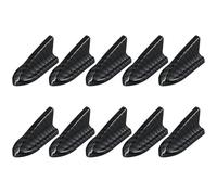 lèvre de Spoiler Lot de 10 ailerons de Toit de Voiture en Fibre de Verre en Forme d'aileron de Requin, avec Bandes Autocollantes lèvre de Protection(Carbon Fiber Black)