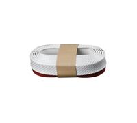 lèvre de Spoiler Protecteurs en Caoutchouc pour Pare-Chocs Avant de Voiture de 2,5 m, becquet de carrosserie, moulures extérieures Brillantes lèvre de Protection(White)