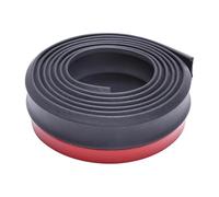 lèvre de Spoiler Protection de Pare-Chocs Avant en Caoutchouc pour Voiture, 2,5 m, moulures de lèvre, séparateur, Menton, Bande de Pare-Chocs(Black)
