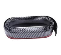 lèvre de Spoiler Protection de Pare-Chocs Avant en Caoutchouc pour Voiture, 2,5 m, moulures de lèvre, séparateur, Menton, Bande de Pare-Chocs lèvre d'impact(Carbon Fiber Black)