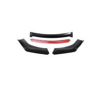 Lèvre Pare-Chocs Avant Becquet Pare-chocs Avant Diffuseur | Kit Corps Lèvre Plaque Surface En Carbone Bande Pelle À Menton Pour VW Pour Passat B7 Berline(Glose Black-red)