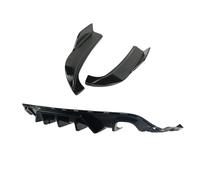 Lèvre Pare-Chocs Avant pour Jeep pour Grand pour Cherokee pour SRT 2014-2021 Diffuseur De Pare-Chocs Arrière avec Ailettes Latérales Spoiler(Glossy Black)