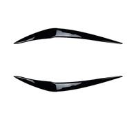 Lèvre Pare-Chocs Avant Voiture Paire D'autocollants pour Phares Voiture Sourcils Et Paupières Maléfiques pour BMW F20 F21 116d 118i 120i 120d M135i 2015 - 2019(Noir Brillant)