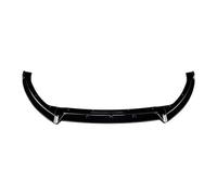Lèvre Spoiler Avant pour Ford pour Focus St MK3.5 2015-2018 3 Pièces Becquet Avant Lèvre Inférieure Voiture Séparateur Inférieur Lame Déflecteur Aileron Avant(Noir Brillant)