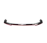 Lèvres Avant Remplacement Becquet De Pare-Chocs Avant pour Civic 10th FK7 Hatchback SI 2 Et 4 Portes 2016-2021, Noir Brillant Et Rouge Décoration Chocs Avant(Black Red)