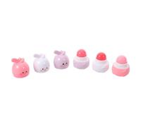 Lèvres Changeant de Couleur 3 Pièces Lapin Kawaii | Effet Brillant, Hydratant Lèvres, Plastique, Coffret Mignon pour Voyage et Fêtes