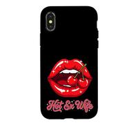 Lèvres de Cerise Sexy d'une ex épouse Sexy Coque pour iPhone X/XS