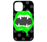 lèvres de Vampire Monstre Crocs créature Vert Horreur Effrayant Croc Coque pour iPhone 12/12 Pro