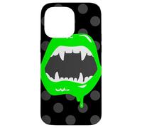 lèvres de Vampire Monstre Crocs créature Vert Horreur Effrayant Croc Coque pour iPhone 14 Pro Max