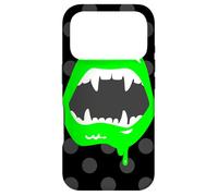 lèvres de Vampire Monstre Crocs créature Vert Horreur Effrayant Croc Coque pour iPhone 17 Pro