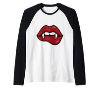 Lèvres de Vampire Sexy pour Halloween Manche Raglan