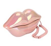 Lèvres Forme Téléphone Bureau Téléphone Fixe Rose À La Mode Nouveauté Intéressant Téléphone Sexy Bouche Lèvre Filaire Téléphone Fixe Téléphone De Bureau Téléphone