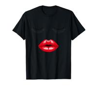 Lèvres Rouges Brillantes Design Pop Art T-Shirt