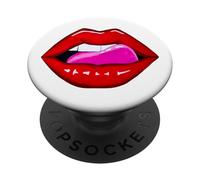 Lèvres Rouges Sexy PopSockets PopGrip Adhésif