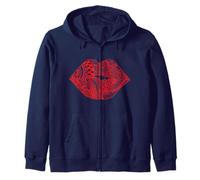 Lèvres sexy avec un style artistique Kiss Tongue Hot Lips Sweat à Capuche