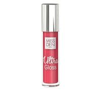 Lèvres ultra brillantes et visuellement volumineuses - MISS DEN Gloss Ultra Brillance Teinte Rose Grenadine - Flacon 4ml - Lot de 3