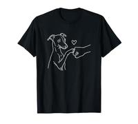 Lévrier Italien Mignon Bosse de Poing Amoureux du cœur T-Shirt