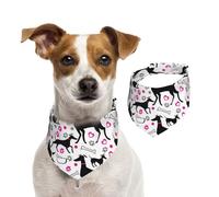 Lévriers et cœur de Patte,Bandanas pour Chien, écharpe en Coton, Bavoirs réglables pour Animaux de Compagnie,M