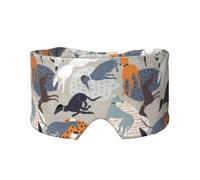 Lévriers mignons,Masque pour les yeux bloquant la lumière Cache-yeux et cache-oreilles pour le sommeil