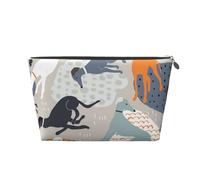 Lévriers Mignons, Trousse de Toilette Trousse de Maquillage Sac à cosmétiques Trousse de Toilette de Voyage Portable