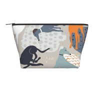 Lévriers Mignons, Trousse de Toilette Trousse de Maquillage Sac à cosmétiques Trousse de Toilette de Voyage Portable