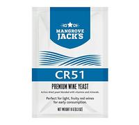 Levure à vin - Mangrove Jack's CR51-8g/25L - Levure pour vinifications | utilise sur les Vins Blancs, Rosés ou Rouges.