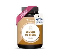 Levure de Bière 1100 mg + Zinc & Sélénium- Cheveux & Peau - 91% Satisfaits | Efficacité Prouvée Sur Cheveux, Ongles & Peau - Avec 8 Vitamines B - 120 Gélules - 2 Mois - Fabriqué en France - Vitavea