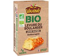 Levure de Boulanger Bio VAHINE pour Pâtisseries Gourmandes - Sachet de 18g | Idéale pour une Alimentation Saine et Équilibrée - Le Lot De 3