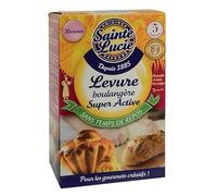 LEVURE DE BOULANGERIE SUPER ACTIVE 5 SACHETS DE 8G, SAINTE LUCIE, LOT DE 5