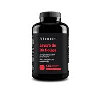Levure de Riz Rouge, 540 Comprimés Végétales | Avec 2,9mg de Monacoline K, Enrichie en CoQ10 & Vitamine B3 | Sans Citrinine | Zenement