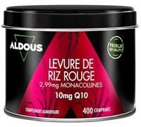 Aldous Bio – Levure de riz rouge Coenzyme Q10 – 2,99 mg monacoline – 400 comprimés – Sans citrinine