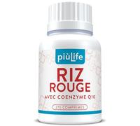 Levure de Riz Rouge Cholesterol avec Coenzyme Q10 PiùLife - 270 Comprimés - Métabolisme des Lipides, Source de Monacoline K, Antioxydant Riche en Fibres et Policosanol