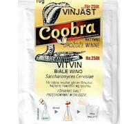 Levure de vin active Coobra Vitvin 10g, Pour 25-30L de Vins Blancs Délicats & Aromatiques, Levure Sèche, Levure en Poudre