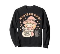 Levure Sauvage sorcière Mignon levain Halloween pâtisserie Maison boulangers Sweatshirt