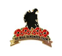 Levviye Badge commémoratif avec inscription « We Will Remember Them Independence Veterans » - Cadeau souvenir