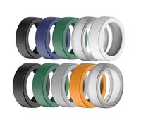 LevyPan Lot de 10 protecteurs de bagues en silicone compatibles avec Oura Ring Gen 3 et tous les anneaux intelligents, coque élastique pour homme et femme (10 pièces, taille M (9/10/11))
