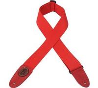 Levys 5 CM Coton avec Logo Levy's en Cuir Rouge Sangles et courroies