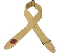 Levys 5 CM Coton avec Logo Levy's en Cuir Tan Sangles et courroies
