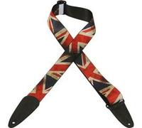 Levys 5 CM Polypropylene avec Embout en Cuir et Motif Drapeau Uk Sangles et courroies G