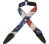 Levys 5 CM Polypropylene avec Embout en Cuir et Motif Drapeau Us Sangles et courroies